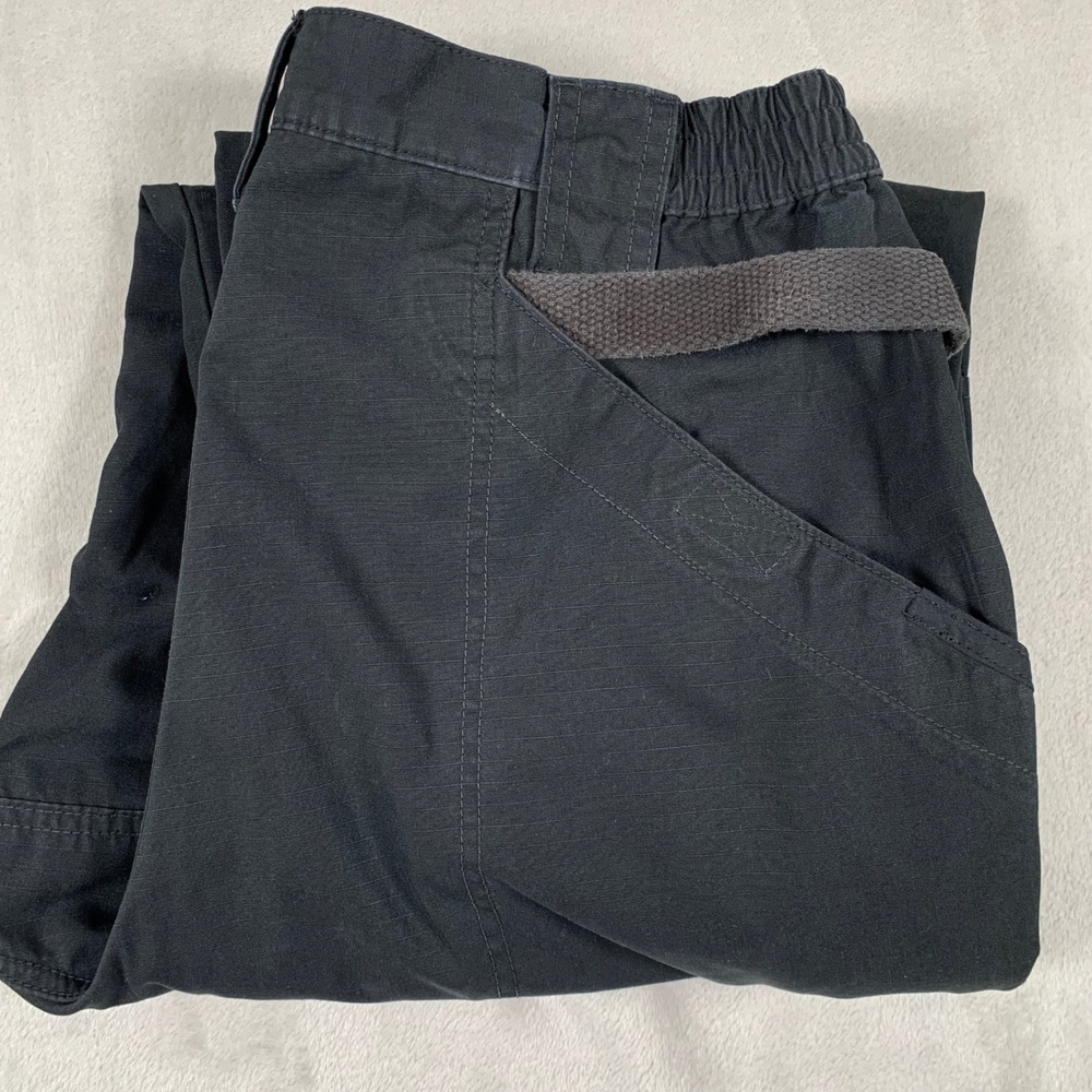 5.11 Tactical Cargo Pants Mens 38x30 Black Ripstop Multi-Pocket Utility Trousers